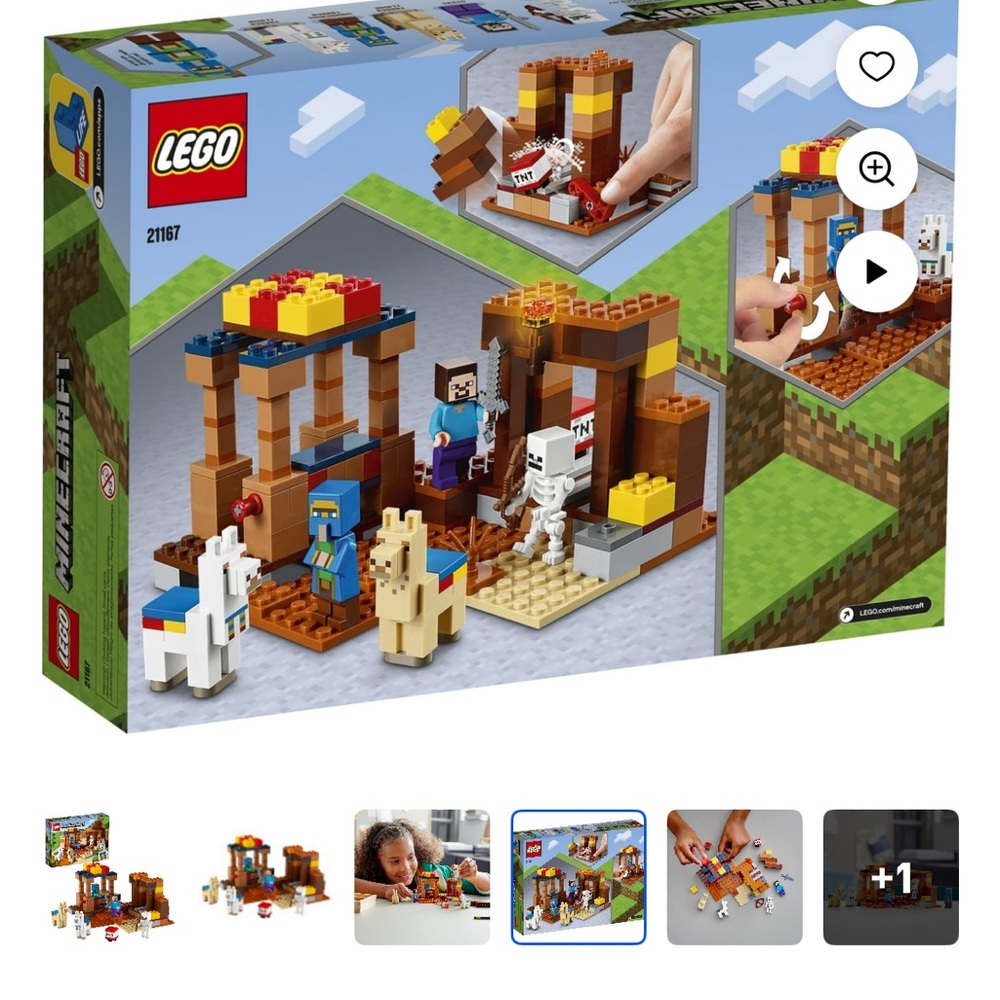 LEGO Minecraft Trading Adventure Set - Brown, Tan, White